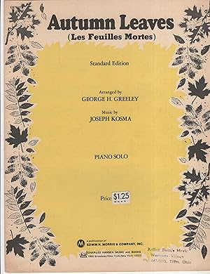 Seller image for Autumn Leaves (Les Feuilles Mortes) for sale by Cher Bibler