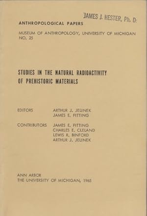 Image du vendeur pour Studies In The Natural Radioactivity Of Prehistoric Materials mis en vente par Southwestern Arts