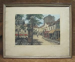 Montmarte - La Place du Tertre - Aquatint