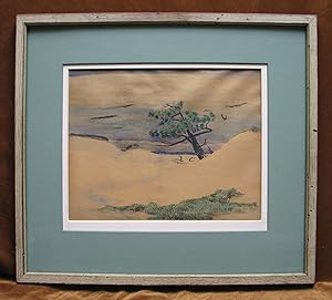 Pine and Sand Dunes - original Lithograph