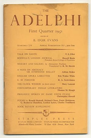 Imagen del vendedor de The Adelphi - Vol. 27, No. 2, First Quarter 1951 a la venta por Between the Covers-Rare Books, Inc. ABAA