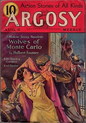 Imagen del vendedor de Argosy Weekly: Action Stories of Every Variety, Volume 240, Number 3; August 5, 1933 a la venta por Clausen Books, RMABA