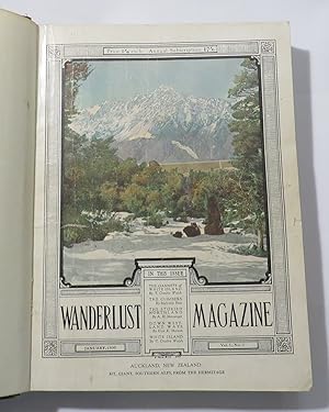 Wanderlust Magazine Vol. I, Nos. 1-6, Vol II., No. 1 [complete set of 7 issues, bound in 1 volume.]