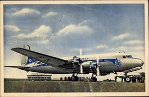 Ansichtskarte / Postkarte Französisches Passagierflugzeug, Zivilflugzeug, Douglas DC 4, Air France