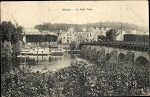 Ansichtskarte / Postkarte Meulan Yvelines, Le Petit Pont