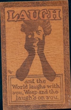 Leder Ansichtskarte / Postkarte Lächelnde Frau, Portrait, Handschuhe