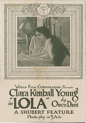 Lola (Original program for the 1914 lost silent film)