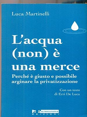 Seller image for L'acqua (non) e' una merce for sale by Librodifaccia