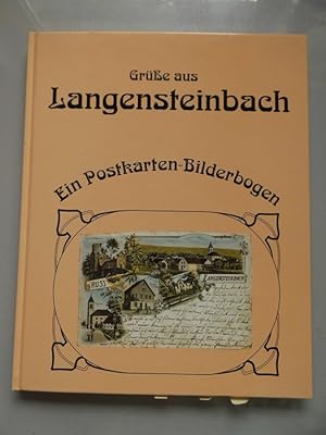 Langensteinbach Postkarten-Bilderbogen Buch mit Abbildungen von Ansichtskarten