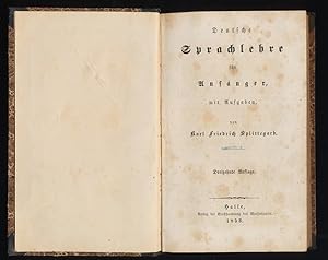 Deutsche Sprachlehre für Anfänger mit Aufgaben von Splittegarb, Karl Friedrich