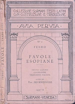 Bild des Verkufers fr Favole esopiane zum Verkauf von Biblioteca di Babele