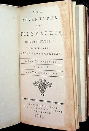 Seller image for (2 vols.) THE ADVENTURES OF TELEMACHUS, The Son of Ulysses, A New Translation for sale by Stanley Louis Remarkable Books