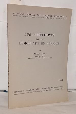 Seller image for Les perspectives de la dmocratie en Afrique for sale by Librairie Albert-Etienne