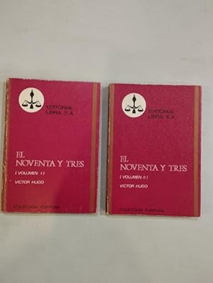 Imagen del vendedor de El noventa y tres (2 vols) a la venta por Saturnlia Llibreria