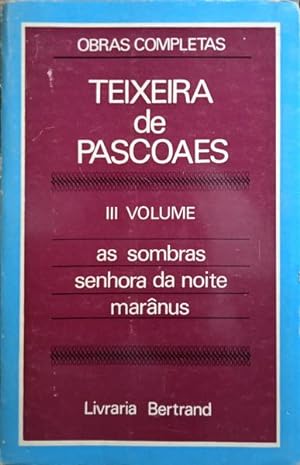 Bild des Verkufers fr OBRAS COMPLETAS: POESIA. [VOLUME III] zum Verkauf von Livraria Castro e Silva