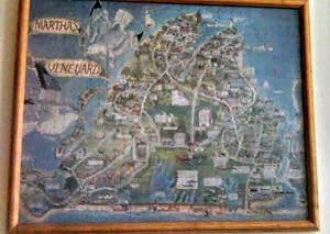 Seller image for Martha's Vineyard 1,000 piece puzzle art map finished and framed for sale by ALEXANDER POPE