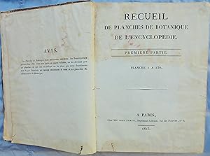 Recueil de Planches de Botanique de l'Encyclopédie Méthodique, tome 1