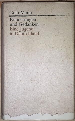 Bild des Verkufers fr Erinnerungen und Gedanken. Eine Jugend in Deutschland. zum Verkauf von Antiquariat Johann Forster