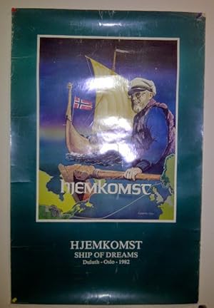 THE HJEMKOMST VIKING SHIP POSTER