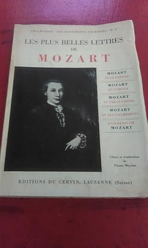 Seller image for Les plus belles Lettres de Mozart for sale by ALEXANDER POPE