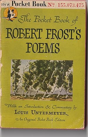 Imagen del vendedor de The Pocket Book Of Robert Frost's Poems a la venta por ALEXANDER POPE