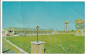 Morrisburg Ontario Lamp Lighter Motel 1950's Postcard Ford Fairlane