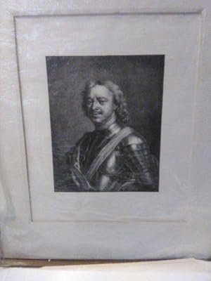 Image du vendeur pour Peter the Great, Czar of Russia, engraving Proof mis en vente par ALEXANDER POPE