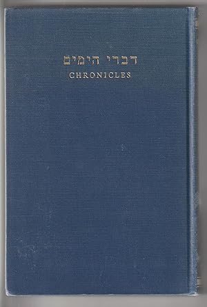 Seller image for Chronicles: Hebrew Text & English Translation with Introduction and Commentary for sale by ALEXANDER POPE