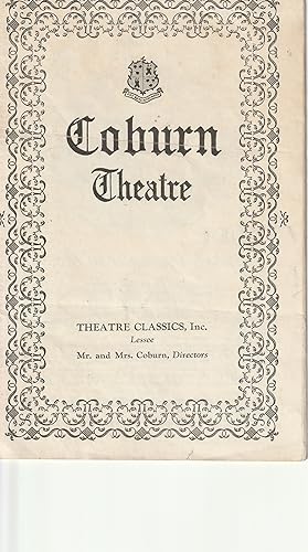 COBURN THEATER "The Yellow Jacket" (acted in the manner of the Chinese Theatre) PROGRAM