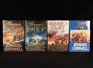 Bild des Verkufers fr Sharpe's Trafalgar; Sharpe's Prey; Sharpe's Fury; and Sharpe's Devil zum Verkauf von Rooke Books PBFA