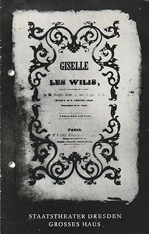 Image du vendeur pour Programmheft BALLETT Adolphe Adam GISELLE oder DIE WILLIS 3. + 4. Februar 1976 Stadthalle Karl-Marx-Stadt mis en vente par Programmhefte24 Schauspiel und Musiktheater der letzten 150 Jahre