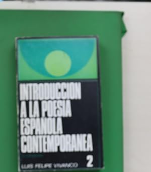 Seller image for Introduccin a la poesa espaola contempornea (t.II) for sale by Librera Alonso Quijano