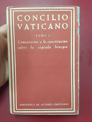 Imagen del vendedor de Concilio Vaticano II. Tomo I. Comentarios a la constitucin sobre la sagrada liturgia a la venta por Librera Eleutheria