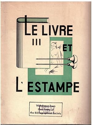 Seller image for LE LIVRE ET L'ESTAMPE No 3 15 Juillet 1934. for sale by Literary Cat Books