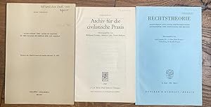 Image du vendeur pour 3 Sonderdrucke zur Rechtsgeschichte, Rmisches Recht. mis en vente par Treptower Buecherkabinett Inh. Schultz Volha