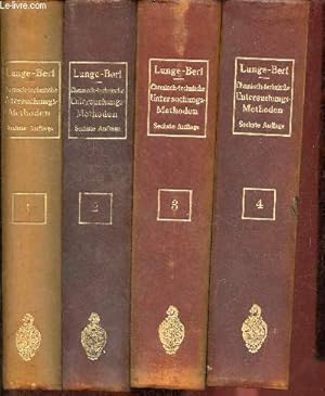 Immagine del venditore per Chemisch-technische untersuchungsmethoden - sechste auflage - 4 volumes - Volume 1 + 2 + 3 + 4. venduto da Le-Livre