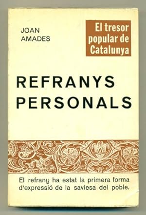 Seller image for REFRANYS PERSONALS for sale by Ducable Libros