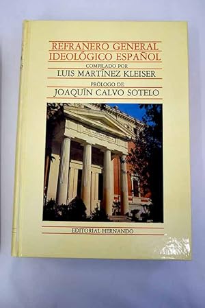 Seller image for Refranero general ideolgico espaol for sale by Alcan Libros