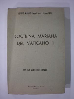 Imagen del vendedor de Doctrina mariana del Vaticano II. Tomo II. Estudio de cuestiones selectas a la venta por Librera Antonio Azorn