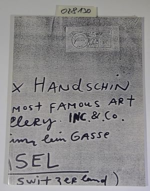 Bild des Verkufers fr Hommage a Felix Handschin - Die Anfnge/Die Jungen 4.2.-17.3.1984 Galerie Littmann, Basel zum Verkauf von Antiquariat Trger