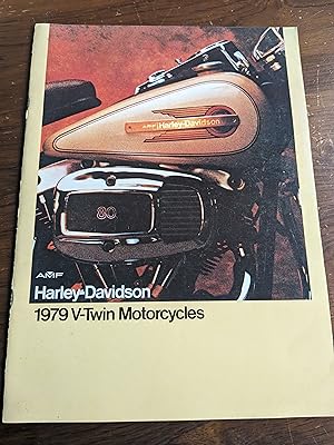 harley davidson 1979 v twin brochure - original