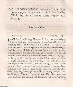 Imagen del vendedor de An Inquiry respecting the Site of Kenwith or Kenwic Castle, in Devonshire. An uncommon original article from the journal Archaeologia, 1806. a la venta por Cosmo Books