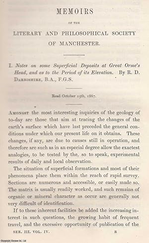 Seller image for Some Superficial Deposits at Great Orme's Head, and as to The Period of its Elevation. An original article from the Memoirs of the Literary and Philosophical Society of Manchester, 1871. for sale by Cosmo Books