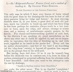 Imagen del vendedor de The Ridge-and-Furrow Pasture Land, & a method of levelling it. An original article from the Journal of the Royal Agricultural Society of England, 1856. a la venta por Cosmo Books