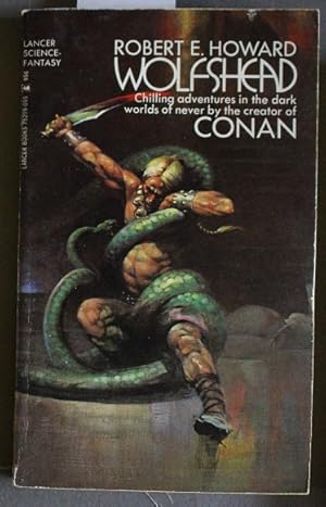 Image du vendeur pour WOLFSHEAD. >>> FRANK FRAZETTA Cover; >> Includes; The Black Stone; The Valley of the Worm; Wolfshead; The Fire of Asshurbanipal; The House of Arabu; The Horror from the Mound; The Cairn on the Headland mis en vente par Comic World