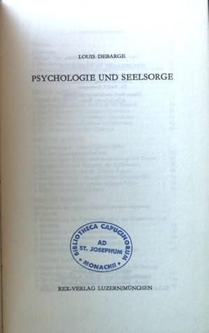 Imagen del vendedor de Psychologie und Seelsorge. a la venta por books4less (Versandantiquariat Petra Gros GmbH & Co. KG)