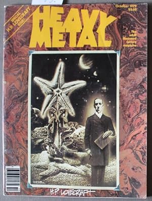 Bild des Verkufers fr HEAVY METAL Magazine October 1979./ issue #31 Special H.P. LOVECRAFT Issue // KTULU = Story & Art by MOEBIUS [aka Jean Giraud]. zum Verkauf von Comic World
