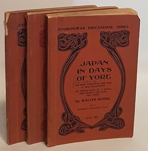 Bild des Verkufers fr Japan in days of yore (3 vols./ 3 Bnde von 4) - Vol.I: Human nature in a variety of aspects/ Vol.II: The Life of Miyamoto Musashi/ Vol.III: The deep land-plot and how it was discovered/ The misfortunes of a small shop-keeper and how they ended. Kyobunkwan Educational Series; zum Verkauf von books4less (Versandantiquariat Petra Gros GmbH & Co. KG)