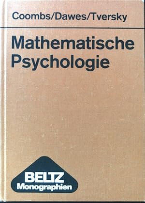 Imagen del vendedor de Mathematische Psychologie : eine Einhrung. a la venta por books4less (Versandantiquariat Petra Gros GmbH & Co. KG)