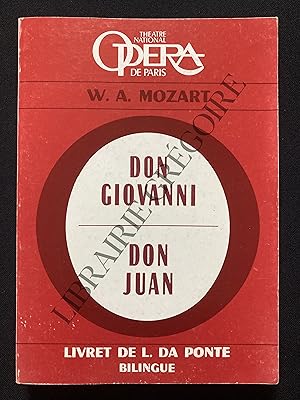 DON GIOVANNI-DON JUAN-LIVRET DE LORENZO DA PONTE BILINGUE